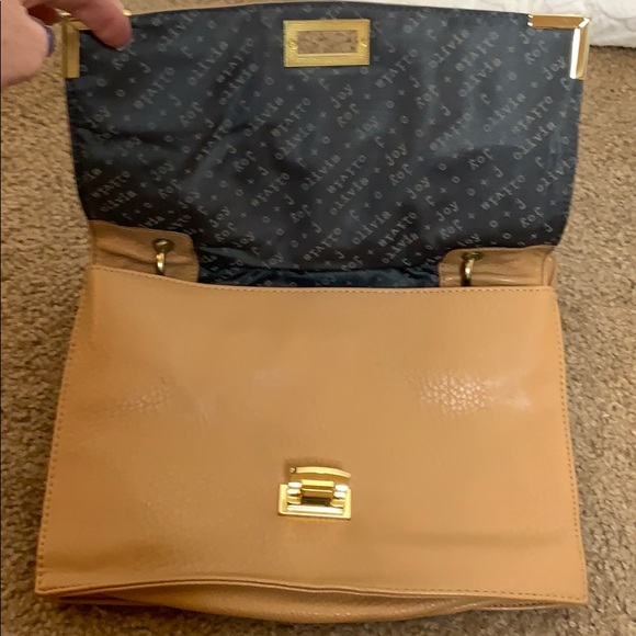 Olivia + Joy Bags Tan Leather Purse Poshmark